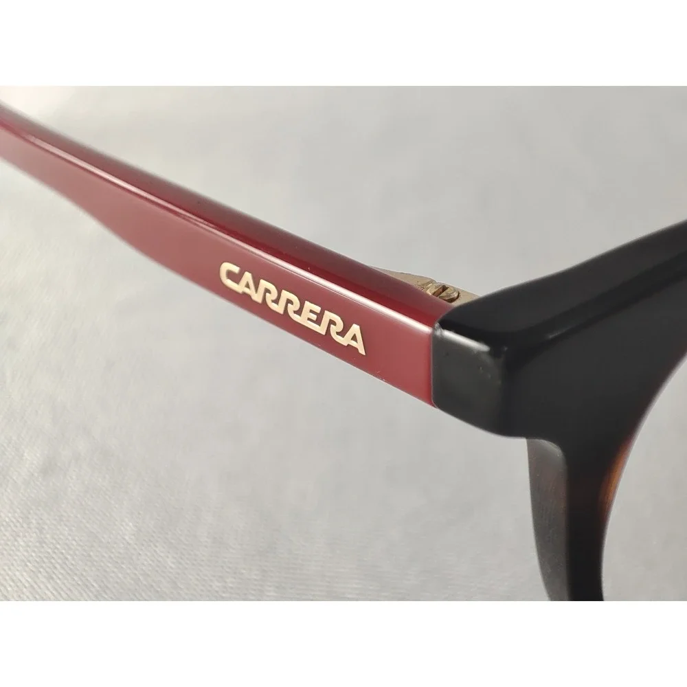 Carrera 170/V 086 Dark Havana Red Round Eyeglass Frames 51-19-145 Unisex‎